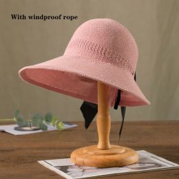 Wide Brim Sun Visor Crochet Picnic Hat Beach UV Protection Scallop Cap For Outdoor; Women's Hat & Caps